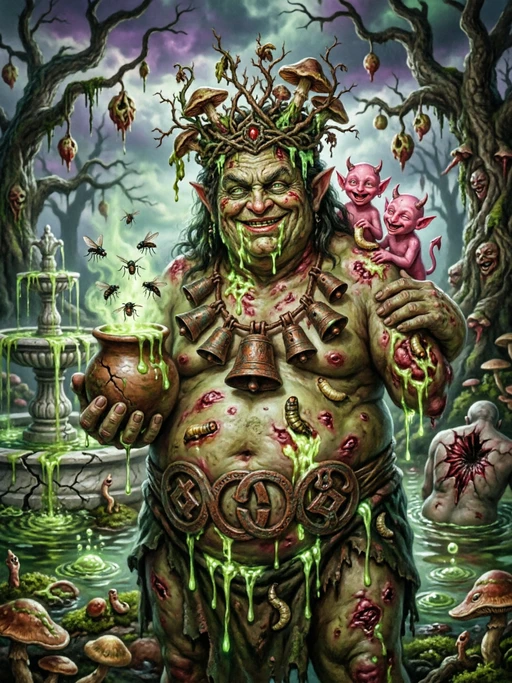 Nurgle, a character in Nurgle VS Vaelith la Forjadora de Nubes