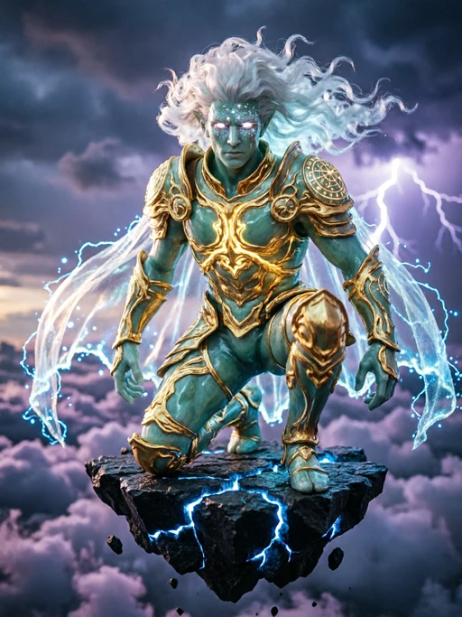 Kaelum, el Tejedor de Tormentas character artwork in a PicWar battle