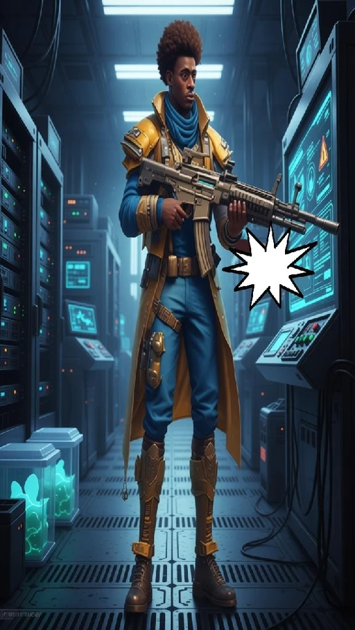 Buynileran character artwork in a PicWar battle