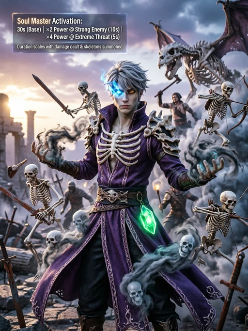 Nekron character artwork in a PicWar battle