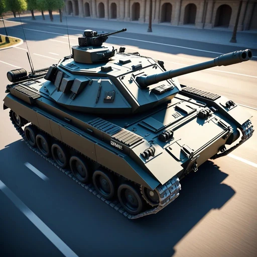 Tank Hariber77 character artwork in a PicWar battle