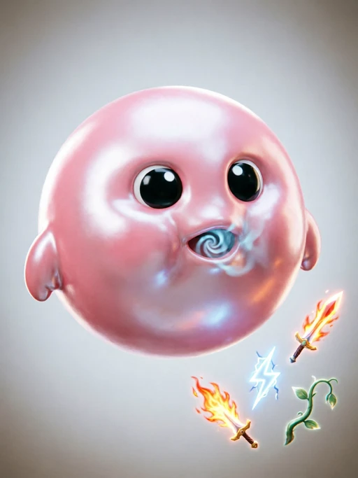 drowsy kirby, a character in Oni Goddess of Apathy VS drowsy kirby