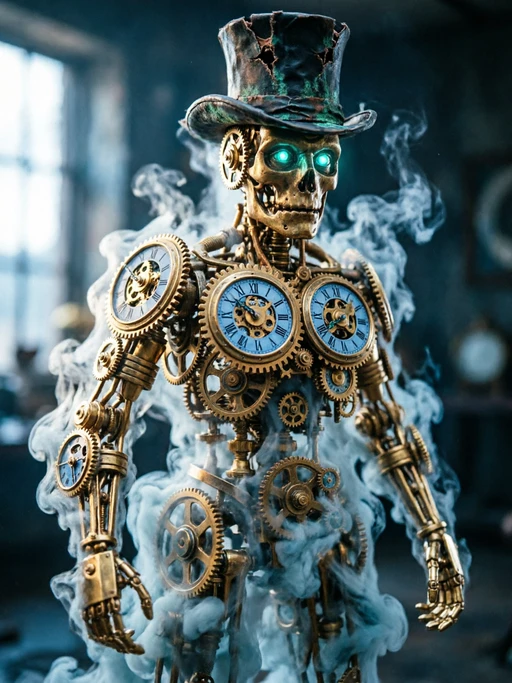 Vex the Clockwork Phantom, a character in rey fénix VS Vex the Clockwork Phantom
