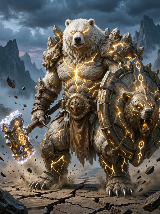 Grizzak, the stoneguard, a character in Nurgle VS Grizzak, the stoneguard